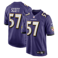 Baltimore Ravens Bart Scott Nike Purple Game Retired Player Jersey product image 1, provided for visual reference and