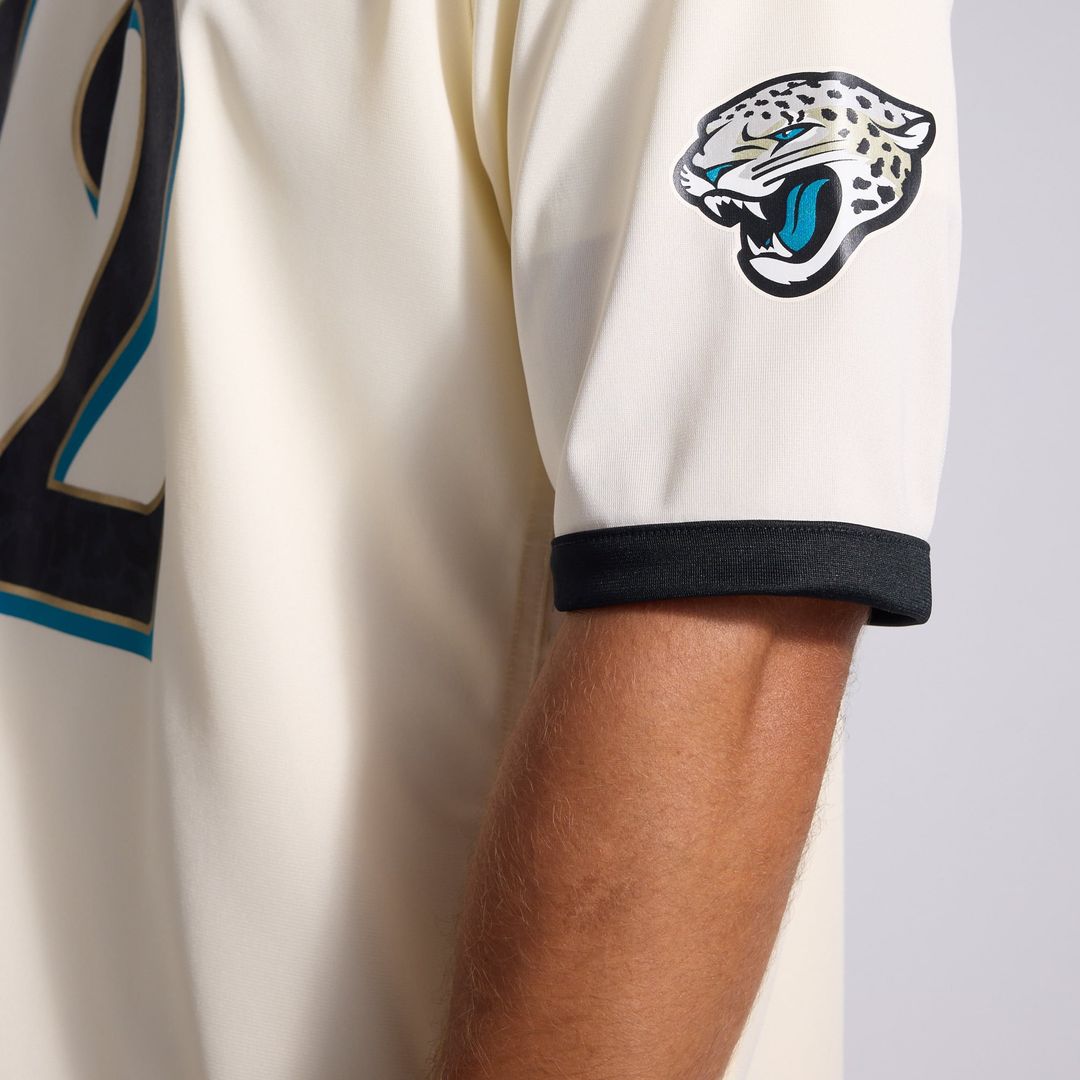 Jacksonville Jaguars Travis Hunter Nike Natural 2026 Rivalries Collection Game Jersey product image 19, provided for visual