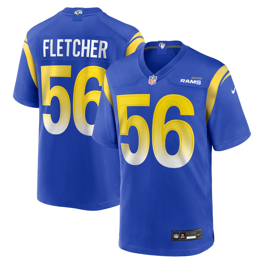 Los Angeles Rams London Fletcher Nike Royal Game Retired Player Jersey product image 1, provided for visual reference and