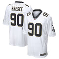 New Orleans Saints Bryan Bresee Nike White Game Jersey product image 1, provided for visual reference and product detail
