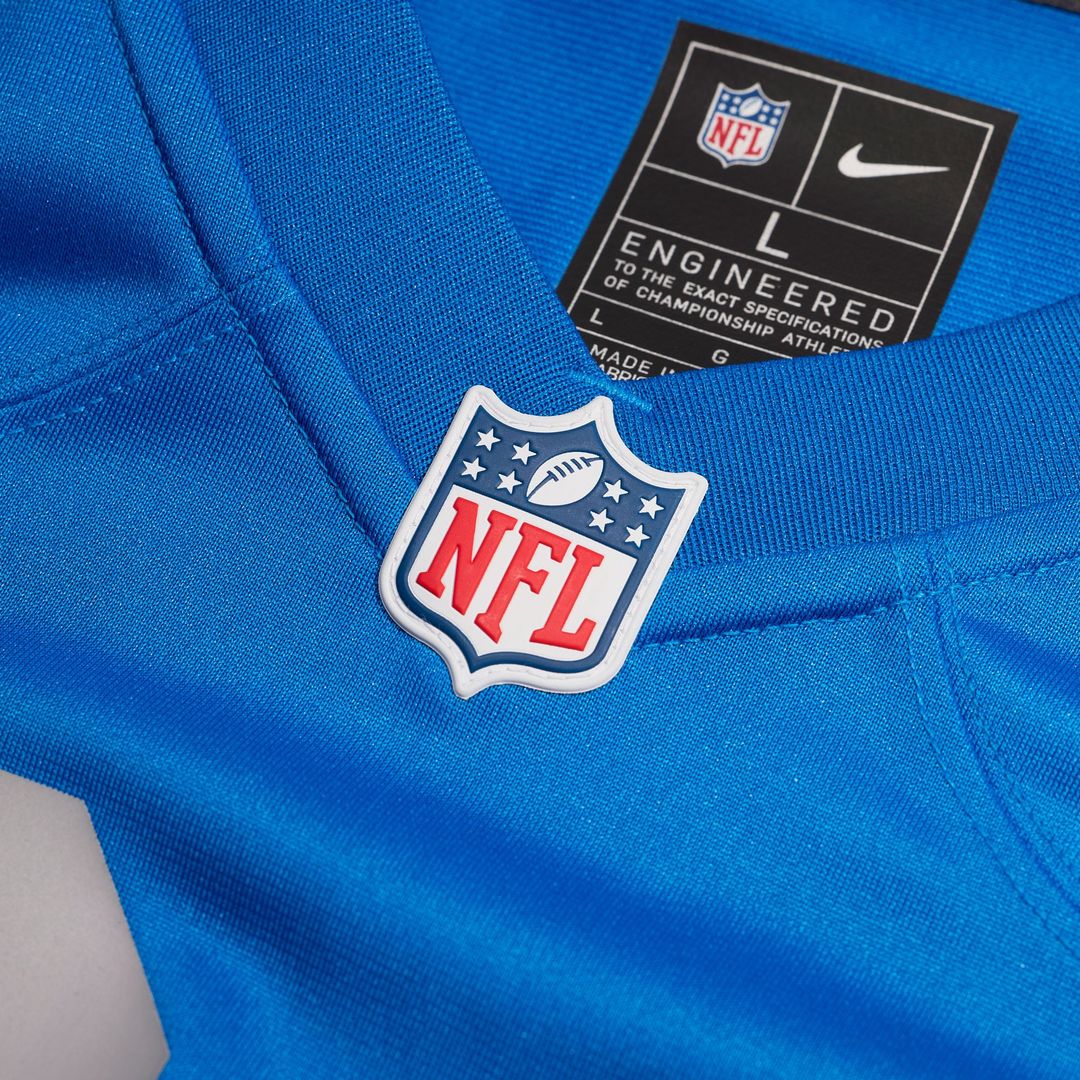 Detroit Lions Amon-Ra St. Brown Nike Blue Alternate Game Jersey product image 4, provided for visual reference and product