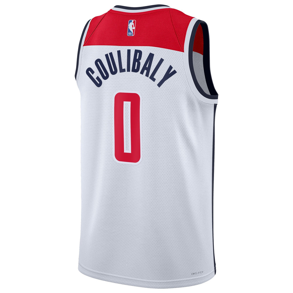 Washington Wizards Nike Association Edition Swingman Jersey - White - Bilal Coulibaly - Unisex product image 4, provided for