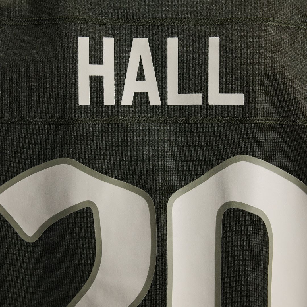 New York Jets Breece Hall Nike Green Rivalries Collection Game Jersey product image 12, provided for visual reference and