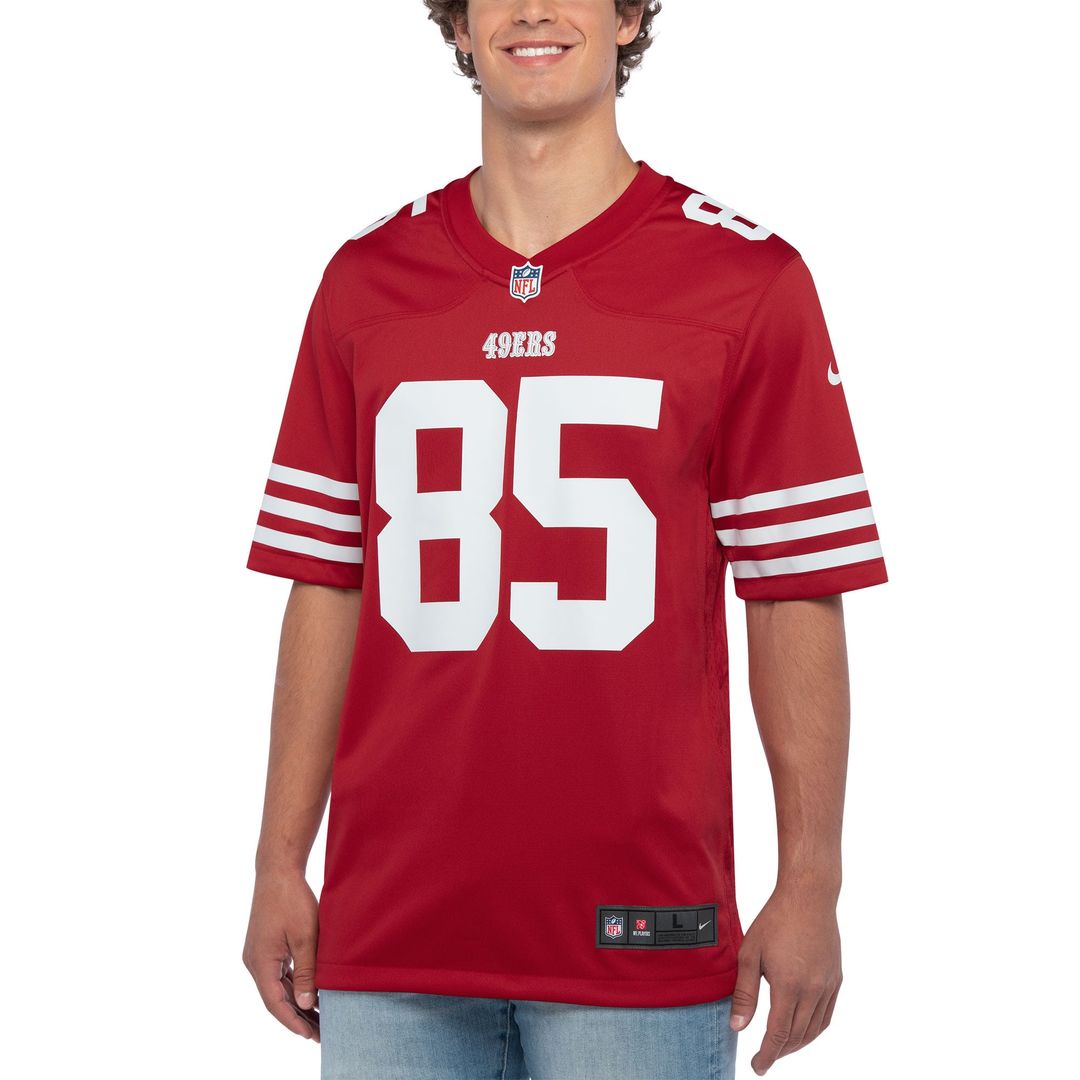 San Francisco 49ers George Kittle Nike Scarlet Player Game Jersey product image 4, provided for visual reference and product