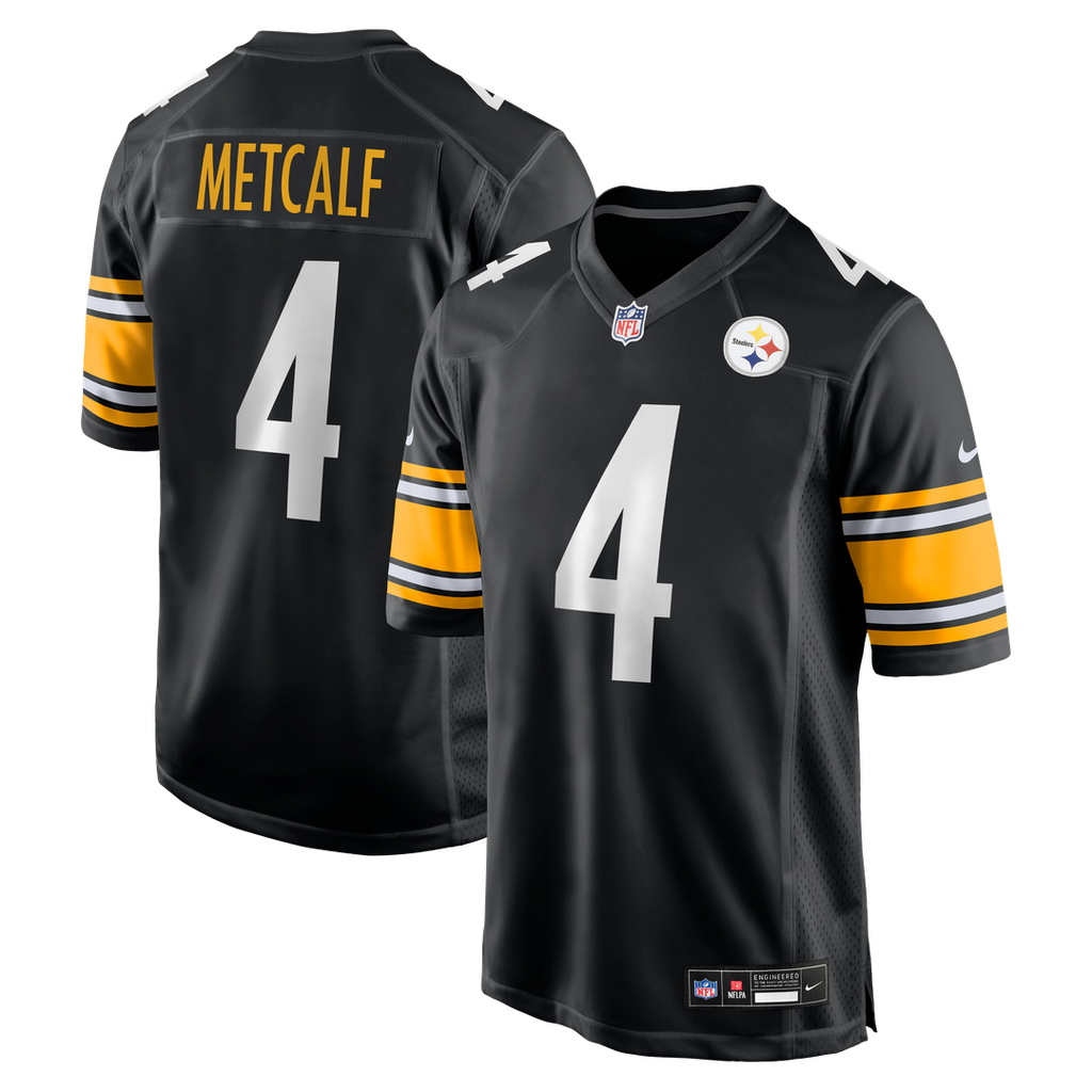 Pittsburgh Steelers DK Metcalf Nike Black Game Player Jersey product image 9, provided for visual reference and product