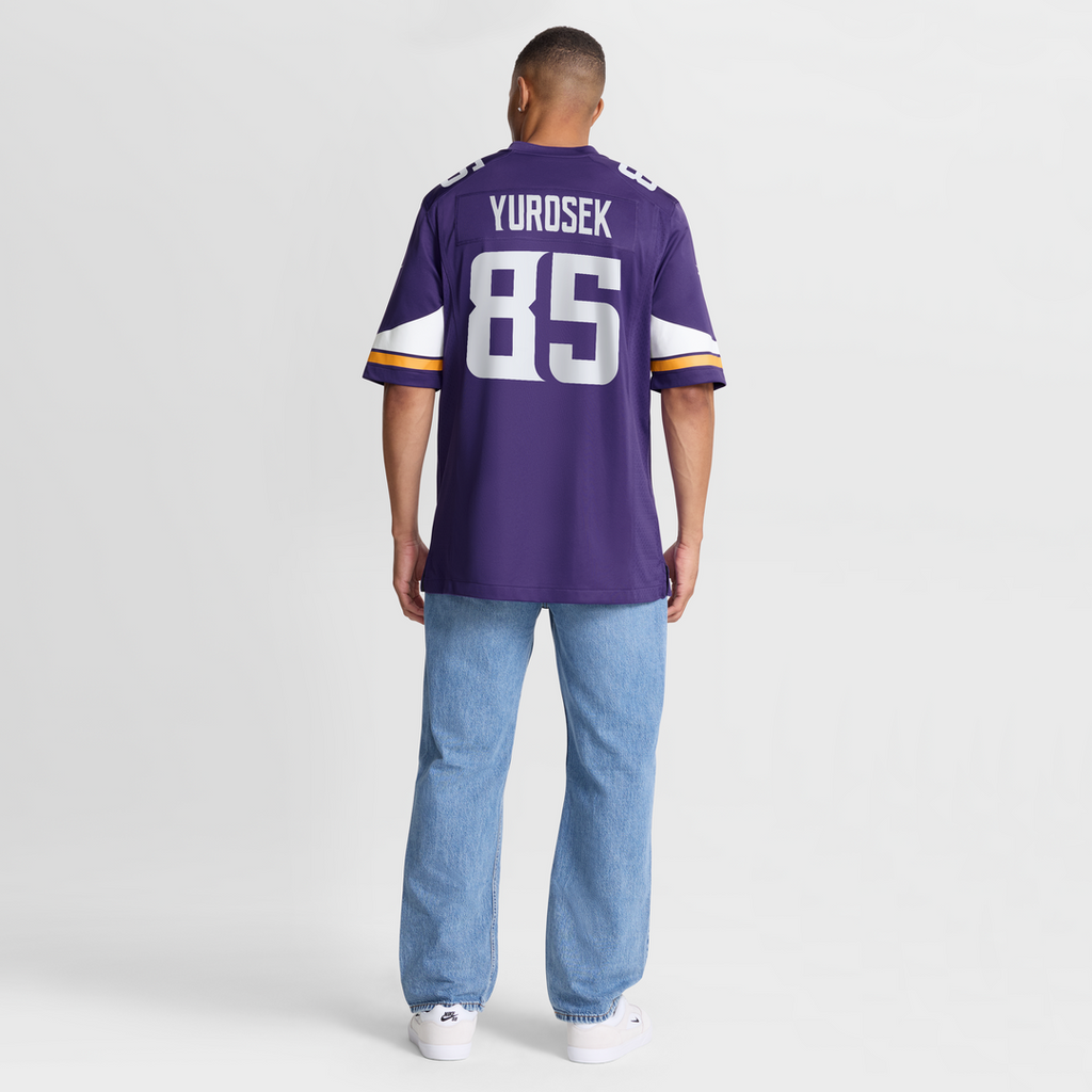 Minnesota Vikings Ben Yurosek Nike Purple Team Game Jersey product image 8, provided for visual reference and product detail
