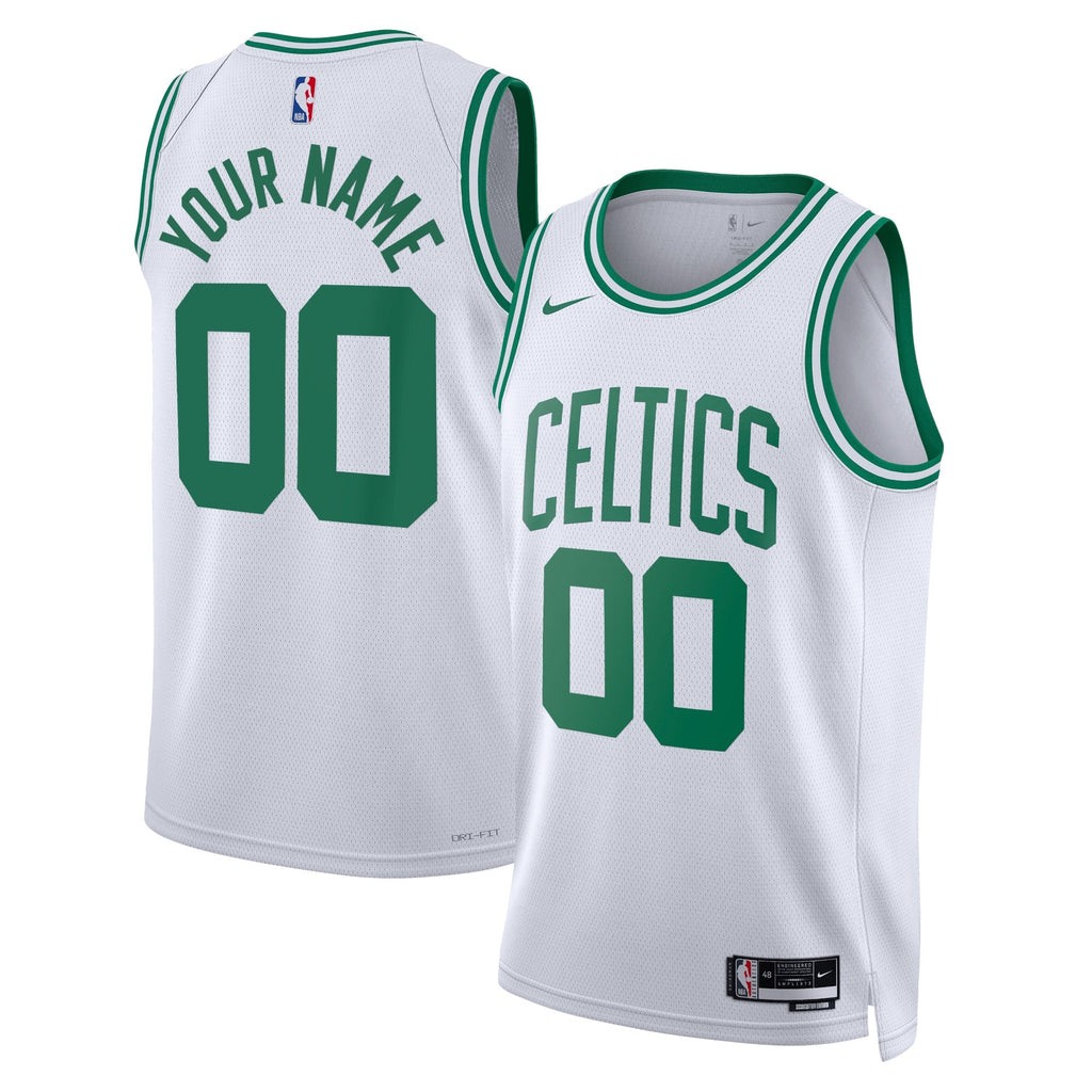 Boston Celtics Nike Association Swingman Jersey - Custom - Unisex product image 1, provided for visual reference and product