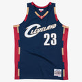 Mitchell & Ness LeBron James Navy Cleveland Cavaliers 2008-09 Hardwood Classics Swingman Jersey product image 1, provided
