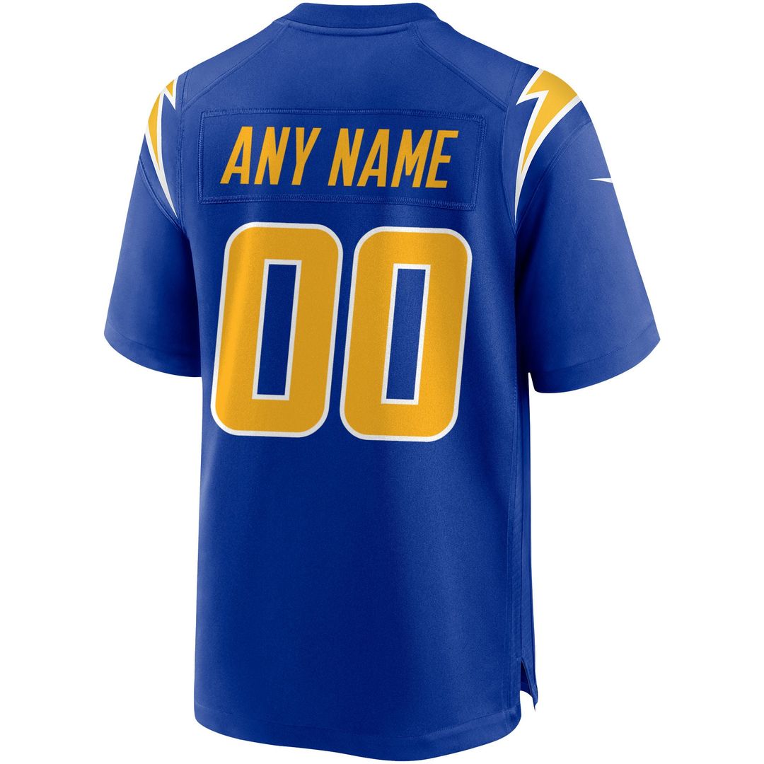 Los Angeles Chargers Nike Royal Alternate Custom Game Jersey product image 3, provided for visual reference and product