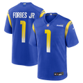 Los Angeles Rams Emmanuel Forbes Jr. Nike Royal Team Game Jersey product image 1, provided for visual reference and product