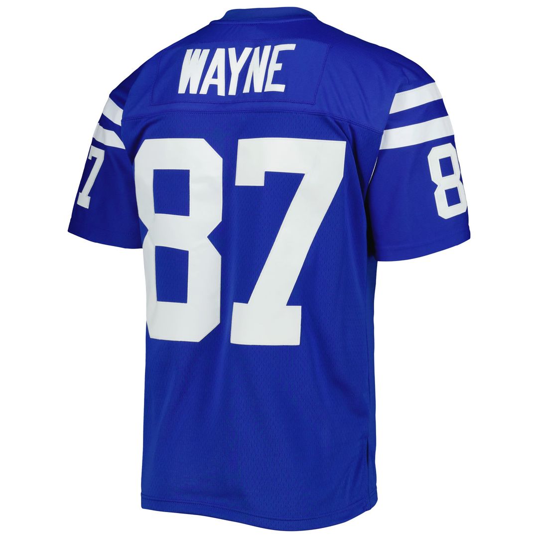 Indianapolis Colts Reggie Wayne Mitchell & Ness Royal Legacy Replica Jersey product image 3, provided for visual reference