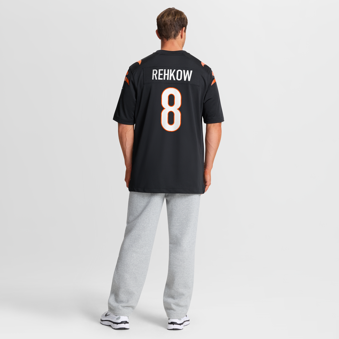 Cincinnati Bengals Ryan Rehkow Nike Black Game Jersey product image 8, provided for visual reference and product detail