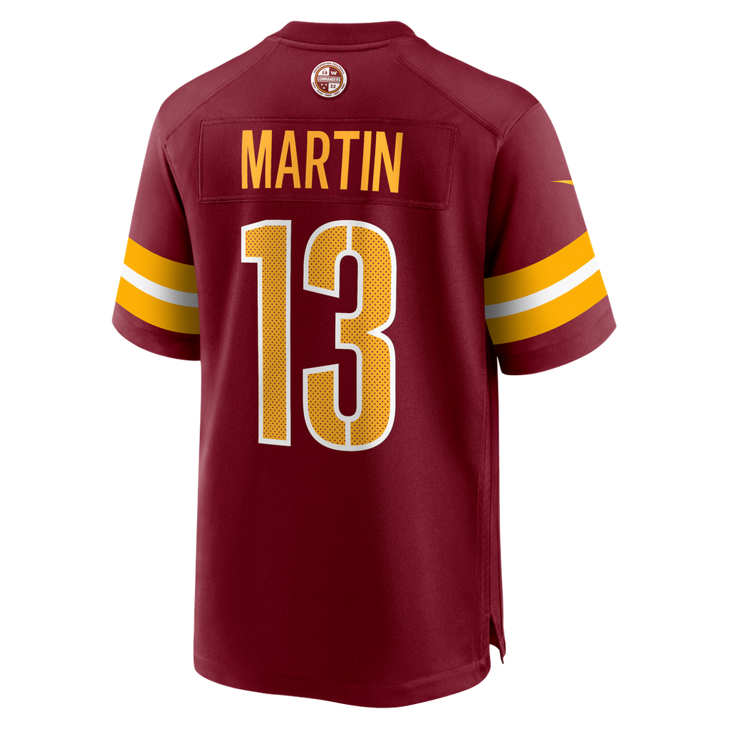 Washington Commanders Tay Martin Nike Burgundy Team Game Jersey product image 3, provided for visual reference and product
