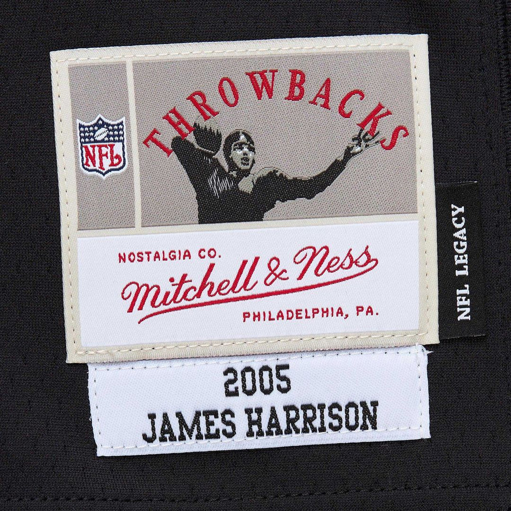 Pittsburgh Steelers James Harrison Mitchell & Ness Black Legacy Replica Jersey product image 6, provided for visual