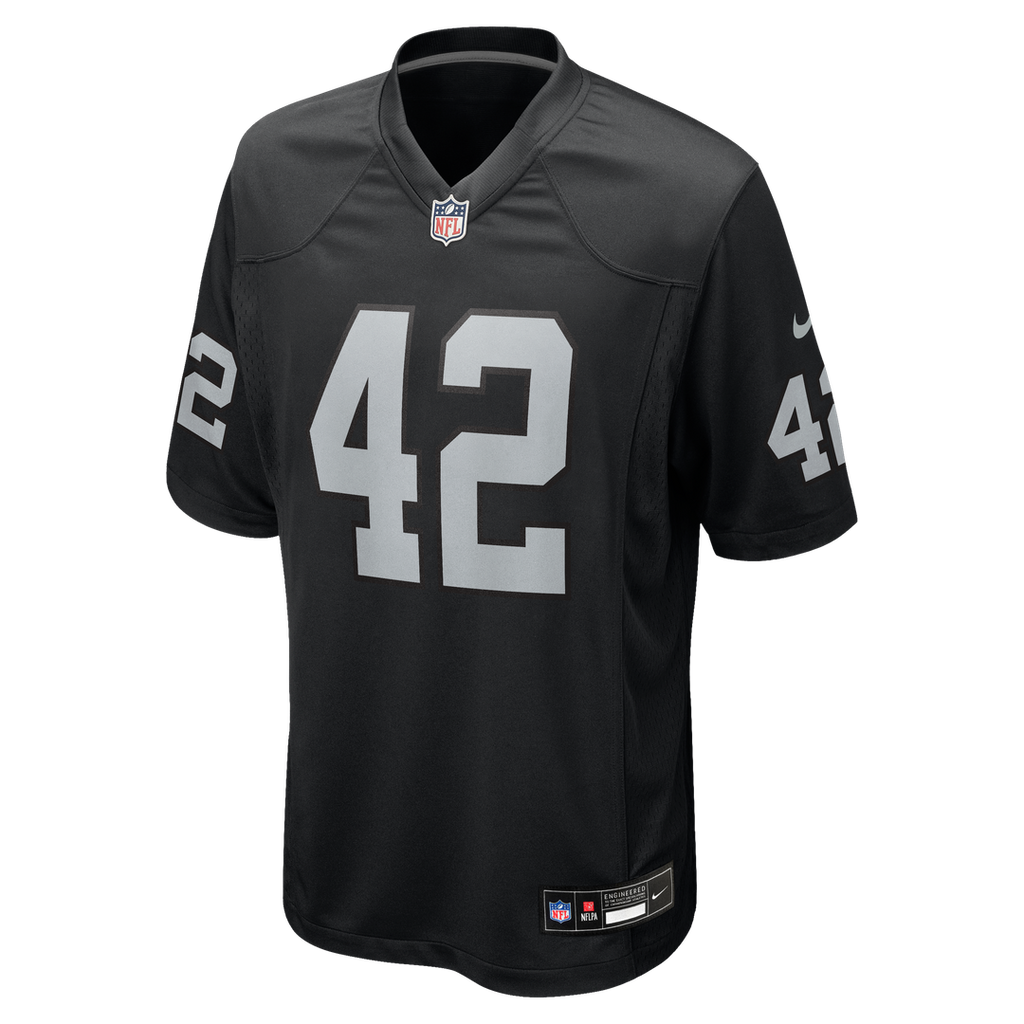 Las Vegas Raiders Ronnie Lott Nike Black Game Retired Player Jersey product image 2, provided for visual reference and