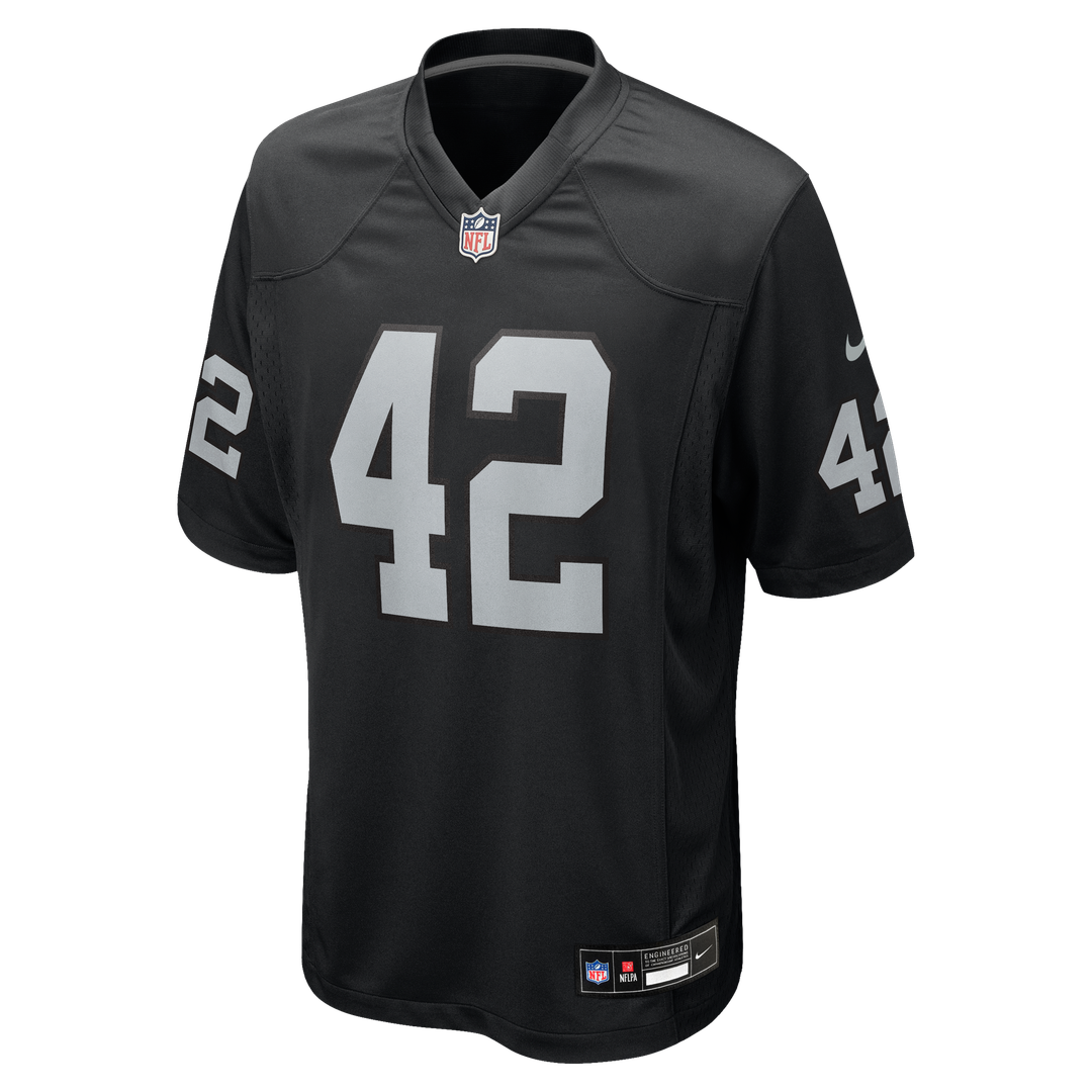 Las Vegas Raiders Ronnie Lott Nike Black Game Retired Player Jersey product image 2, provided for visual reference and