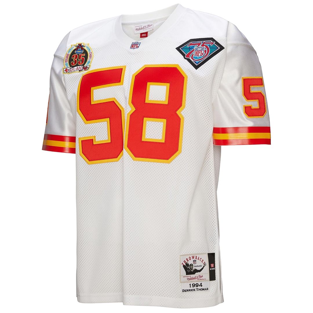 Kansas City Chiefs 1994 Derrick Thomas Mitchell & Ness White Authentic Throwback Retired Player Jersey product image 2,
