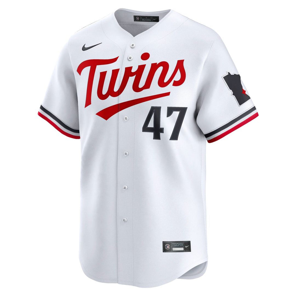 Minnesota Twins Edouard Julien Nike White Home Limited Player Jersey product image 2, provided for visual reference and