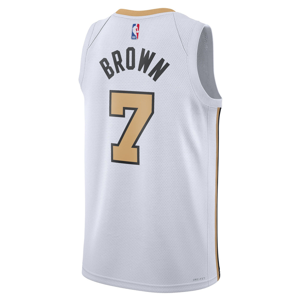Boston Celtics Nike 2025/26 City Edition Swingman Jersey - White - Jaylen Brown - Unisex product image 4, provided for