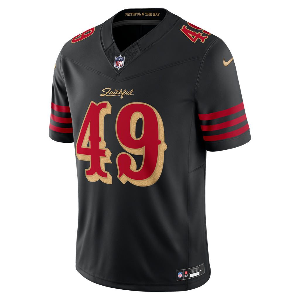 San Francisco 49ers The Faithful Nike Black Rivalries Collection Stitched Limited Jersey product image 6, provided for