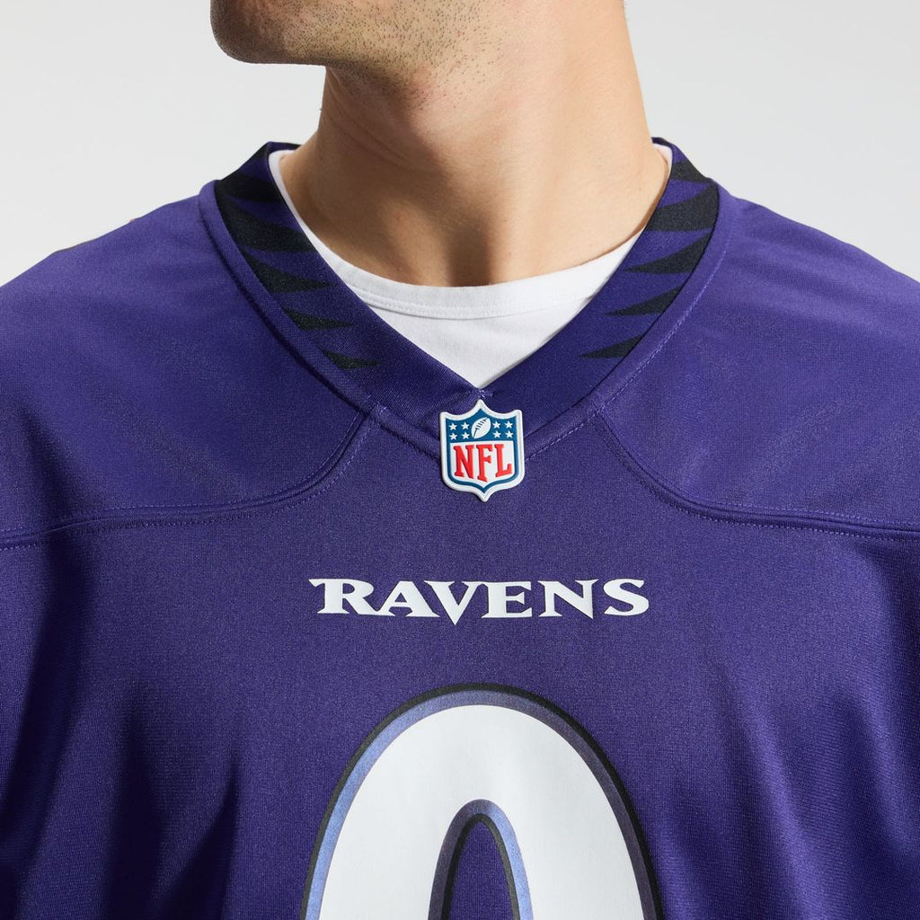 Baltimore Ravens Roquan Smith Nike Purple Team Game Jersey product image 9, provided for visual reference and product detail