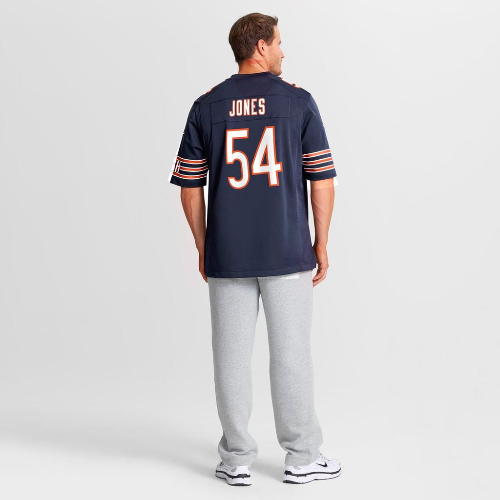 Chicago Bears Logan Jones Nike Navy Team Game Jersey product image 3, provided for visual reference and product detail review