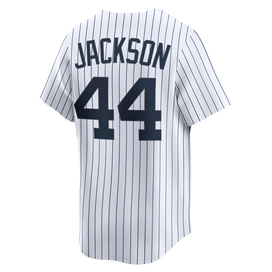 New York Yankees Reggie Jackson Nike White Throwback Cooperstown Collection Limited Jersey product image 3, provided for