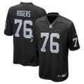 Las Vegas Raiders Caleb Rogers Nike Black Team Game Jersey product image 1, provided for visual reference and product detail
