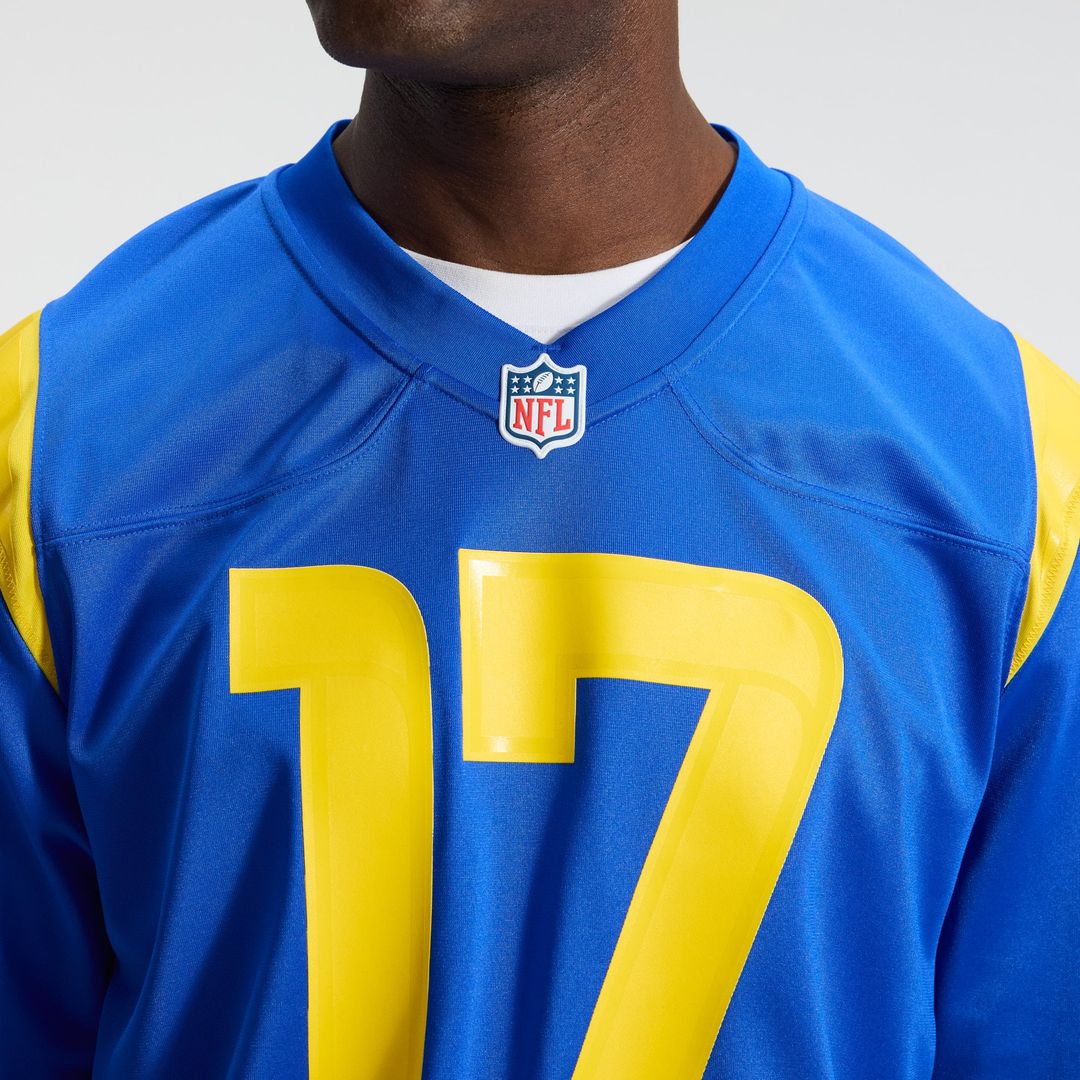 Los Angeles Rams Davante Adams Nike Royal Team Game Player Jersey product image 8, provided for visual reference and product