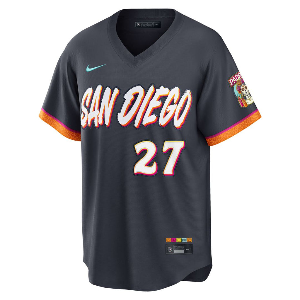 San Diego Padres Nick Pivetta Nike Obsidian 2026 City Connect Stadium Jersey product image 2, provided for visual reference