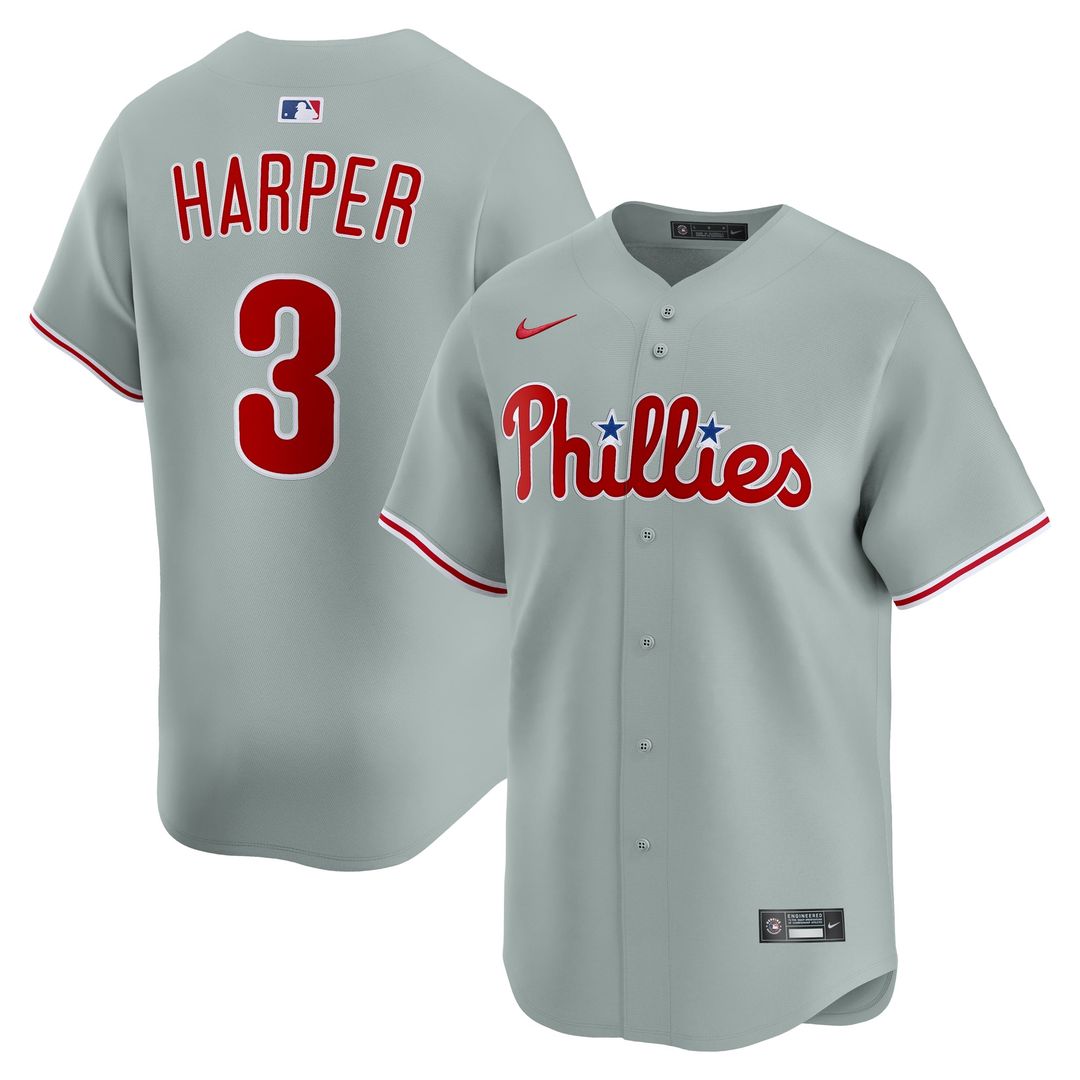 Philadelphia Phillies Bryce Harper Nike White Home Limited Player Jersey product image 21, provided for visual reference and