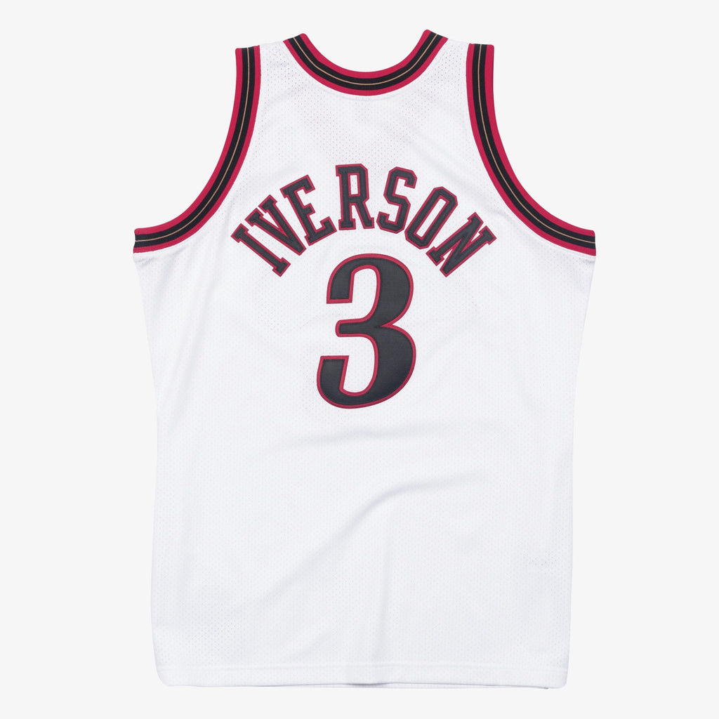 Philadelphia 76ers Mitchell & Ness Allen Iverson 1997 Authentic Jersey - White product image 4, provided for visual