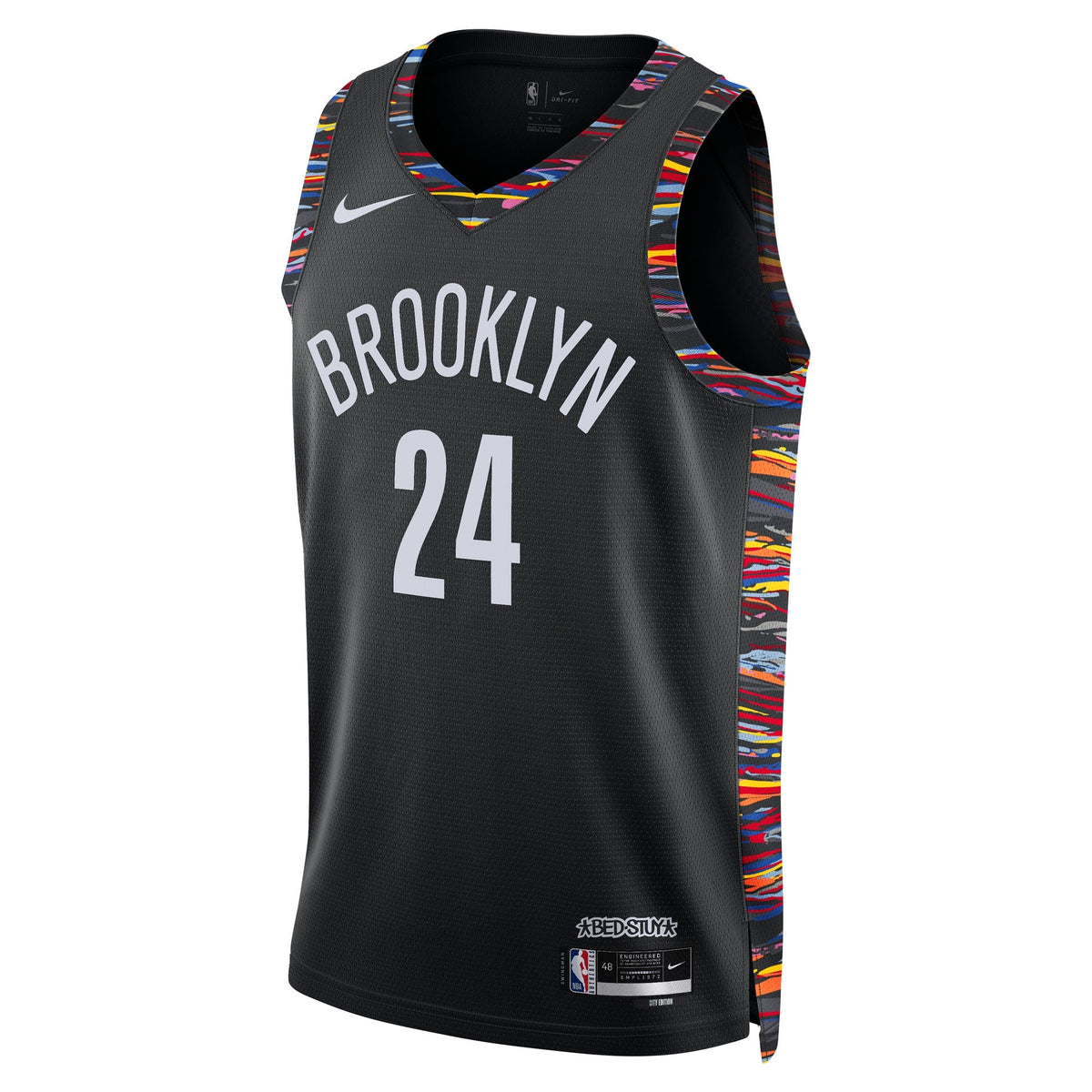 Brooklyn Nets Nike 2025/26 City Edition Swingman Jersey - Black - Cam Thomas - Unisex product image 3, provided for visual