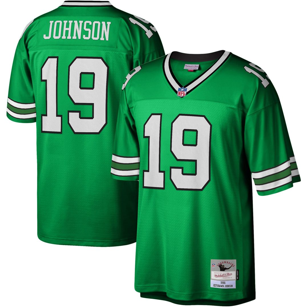 New York Jets Keyshawn Johnson Mitchell & Ness Kelly Green Legacy Replica Jersey product image 1, provided for visual