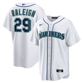 Seattle Mariners Cal Raleigh Nike White Home Replica Player Jersey product image 1, provided for visual reference and