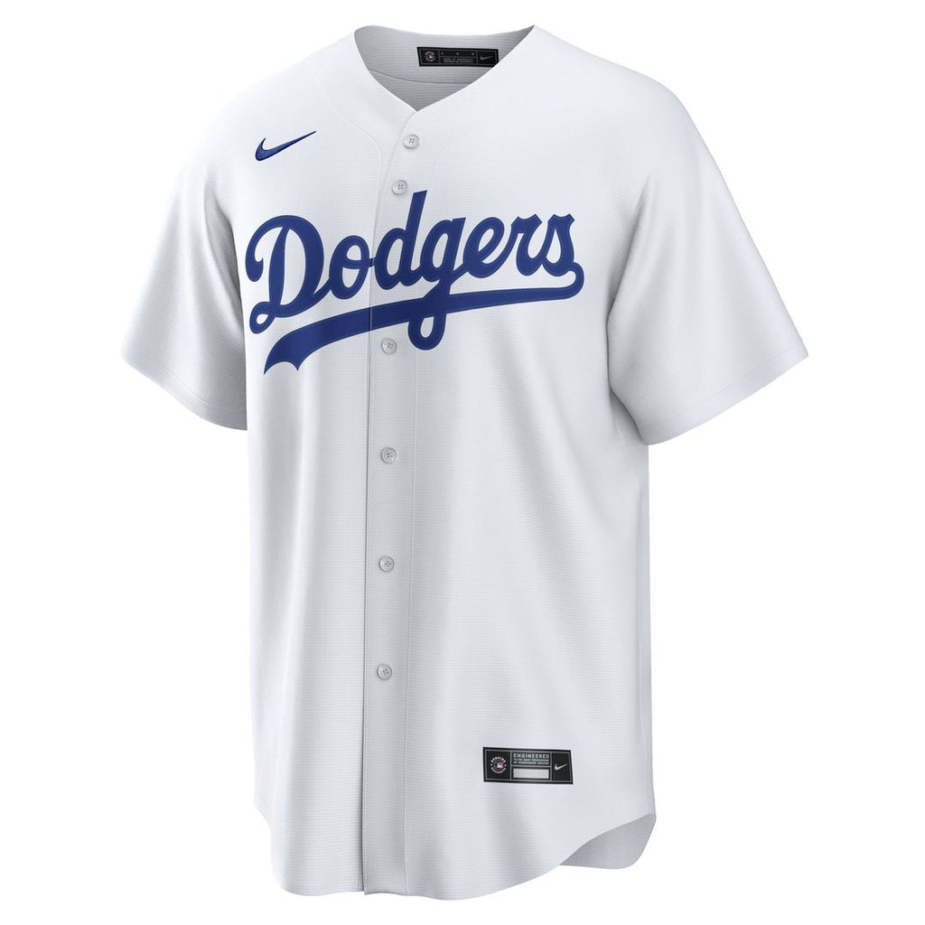 Los Angeles Dodgers Rōki Sasaki Nike White Replica Jersey product image 2, provided for visual reference and product detail