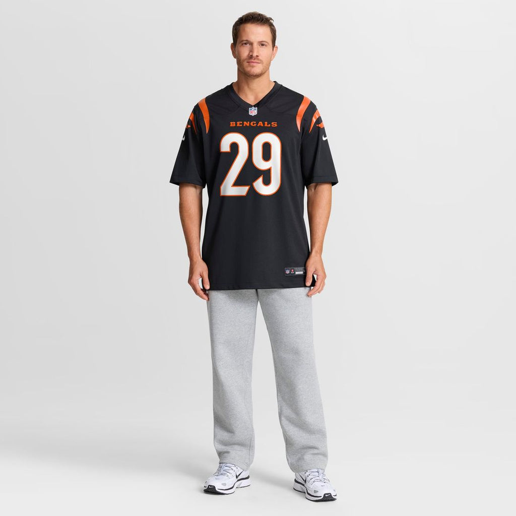 Cincinnati Bengals Kyle Dugger Nike Black Team Game Jersey product image 4, provided for visual reference and product detail