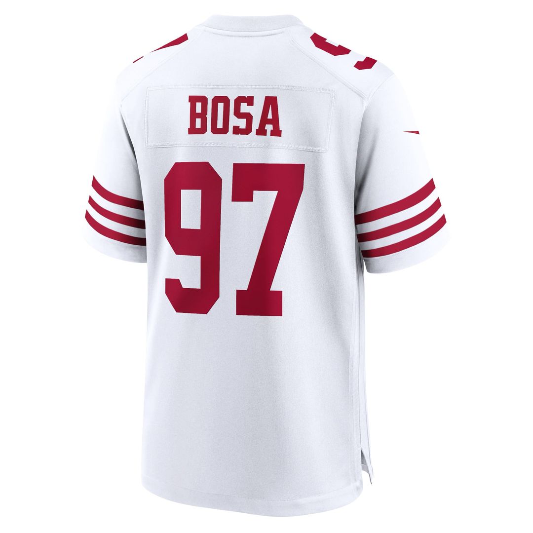 San Francisco 49ers Nick Bosa Nike Scarlet Player Game Jersey product image 19, provided for visual reference and product