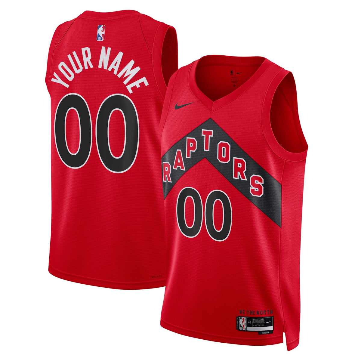 Toronto Raptors Nike Icon Swingman Jersey - Custom - Unisex product image 1, provided for visual reference and product