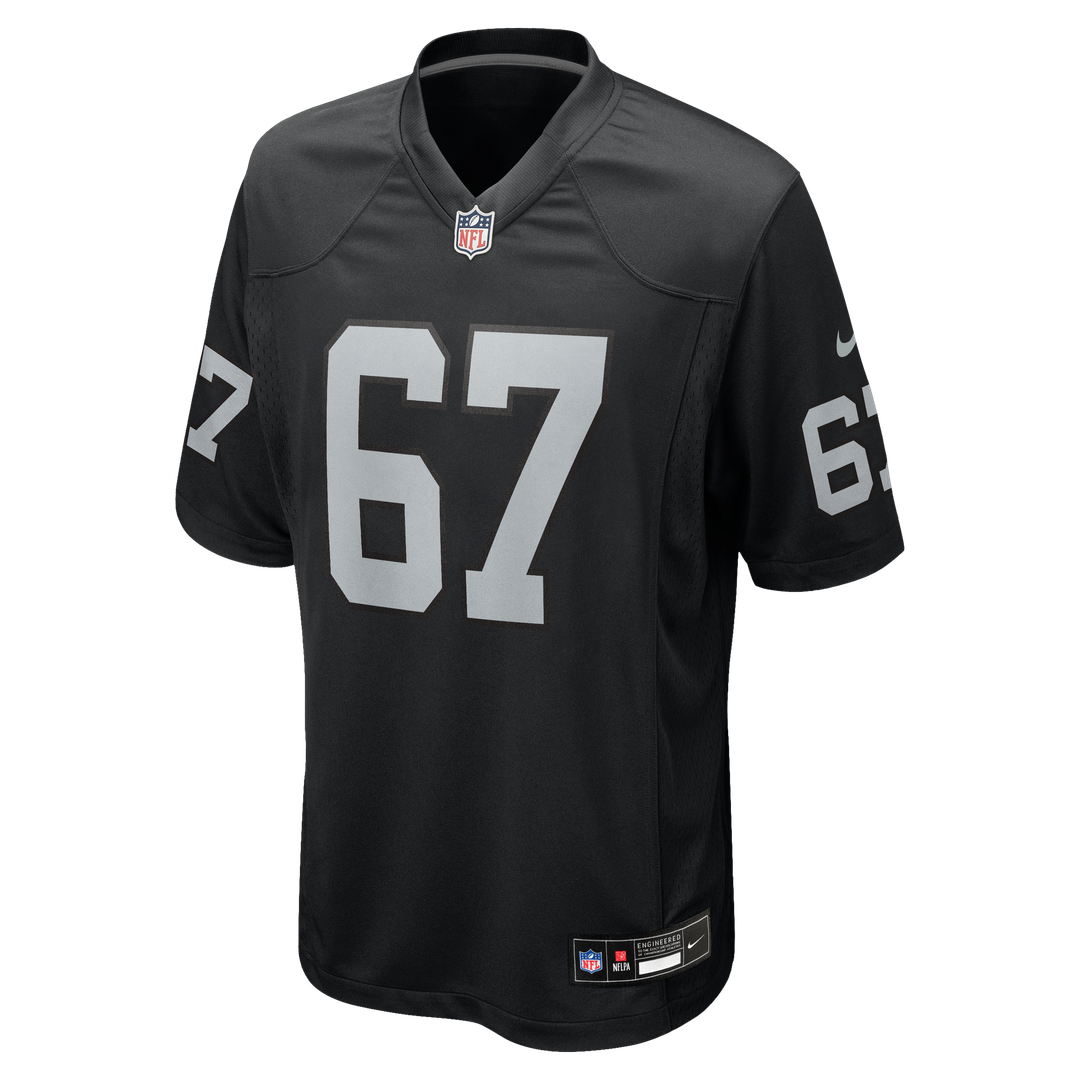Las Vegas Raiders Will Putnam Nike Black Team Game Jersey product image 2, provided for visual reference and product detail