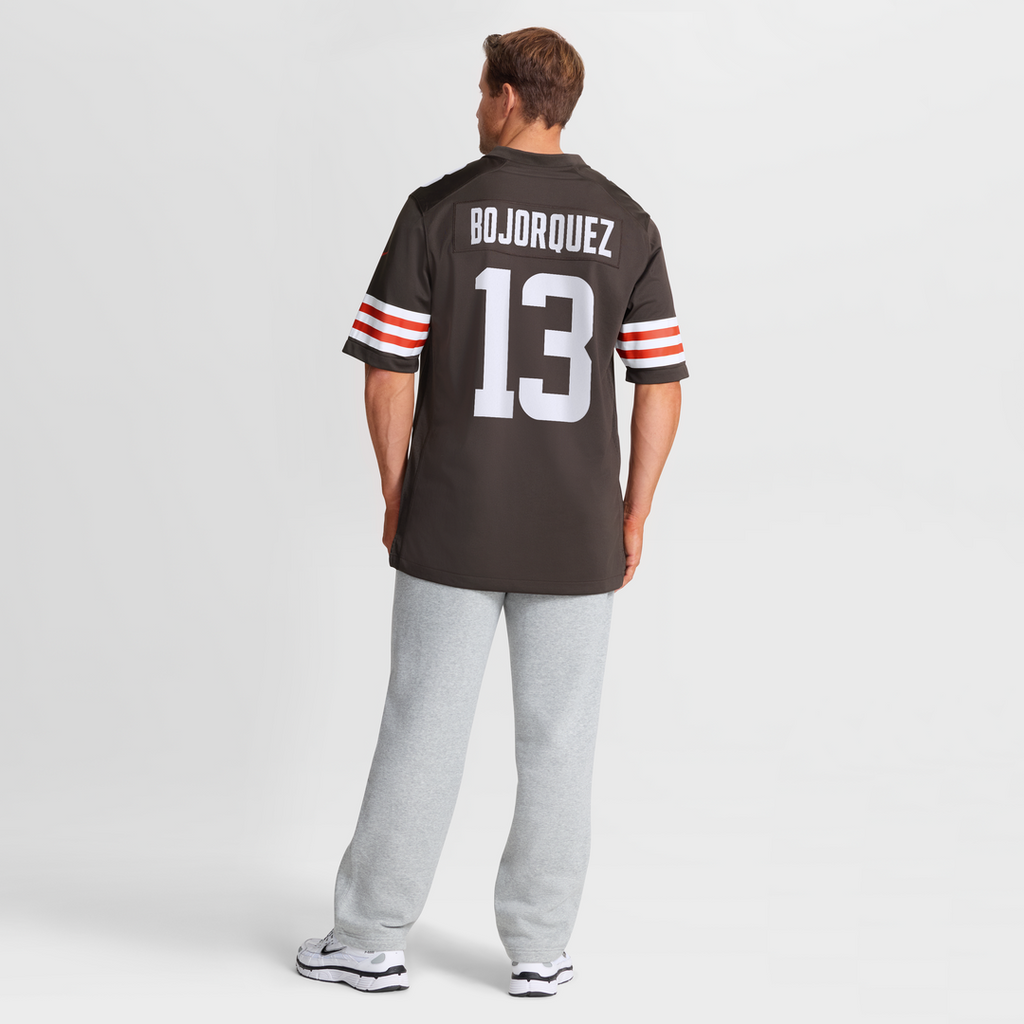 Cleveland Browns Corey Bojorquez Nike Brown Game Jersey product image 8, provided for visual reference and product detail