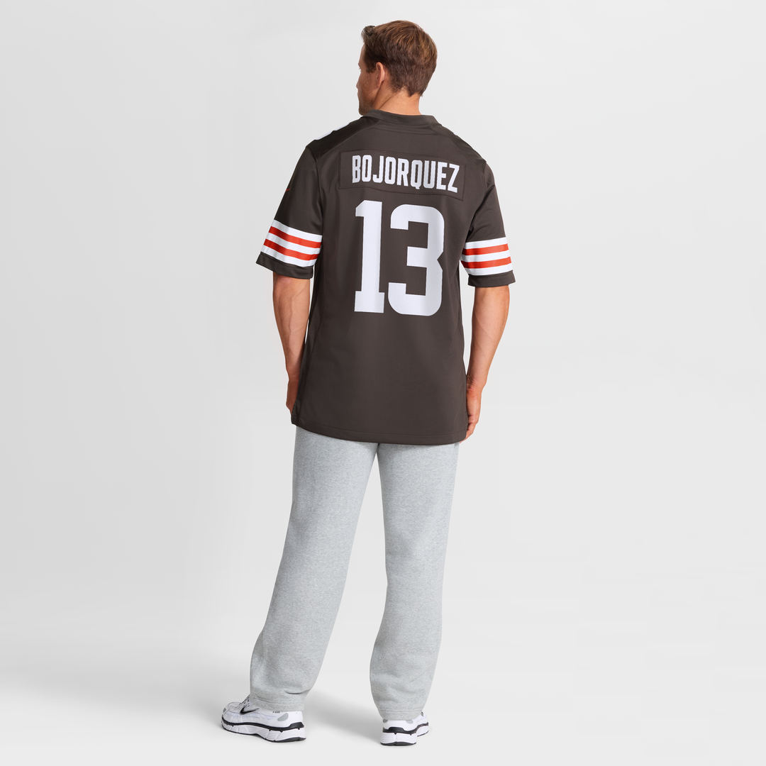 Cleveland Browns Corey Bojorquez Nike Brown Game Jersey product image 8, provided for visual reference and product detail
