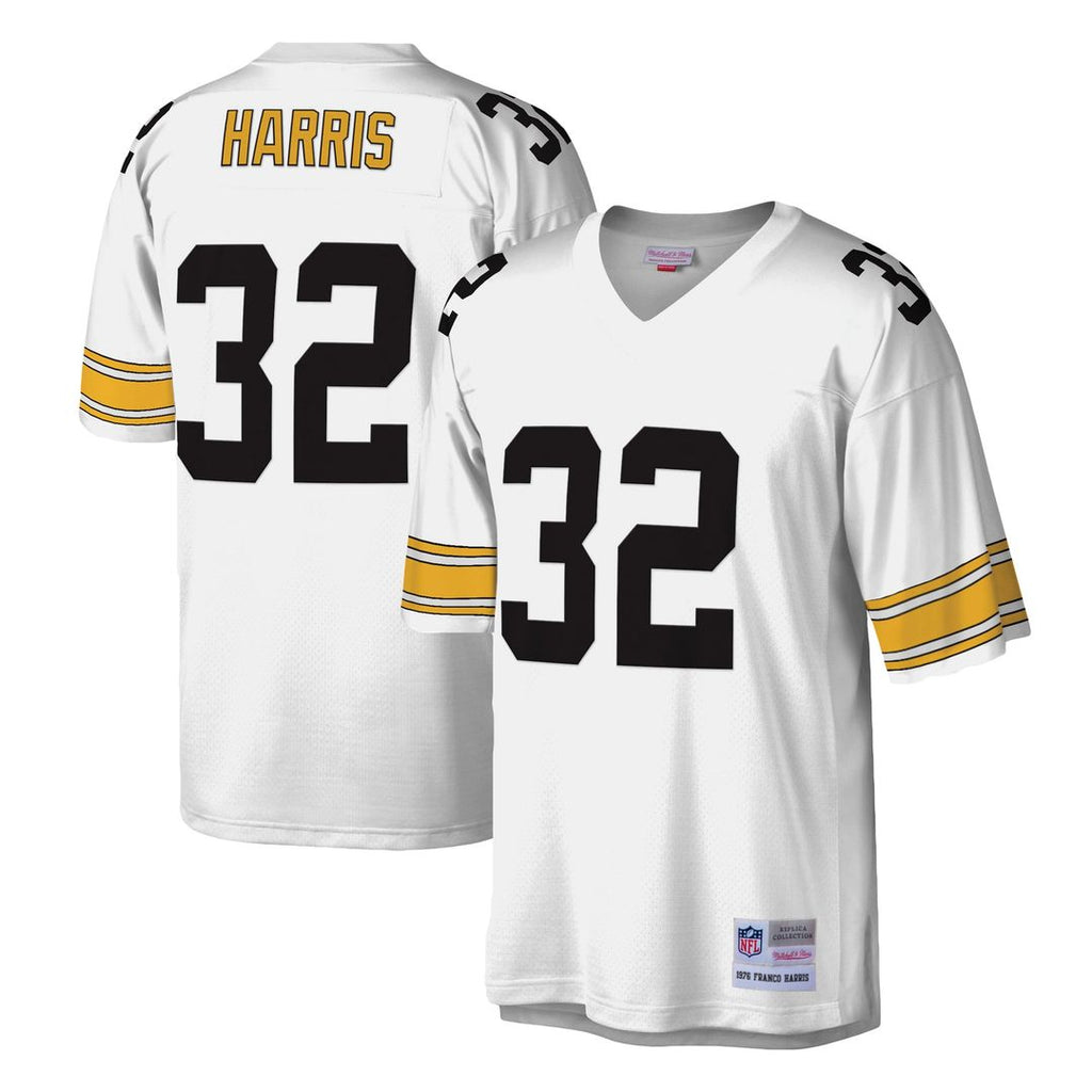 Pittsburgh Steelers Franco Harris Mitchell & Ness White Legacy Replica Jersey product image 4, provided for visual reference