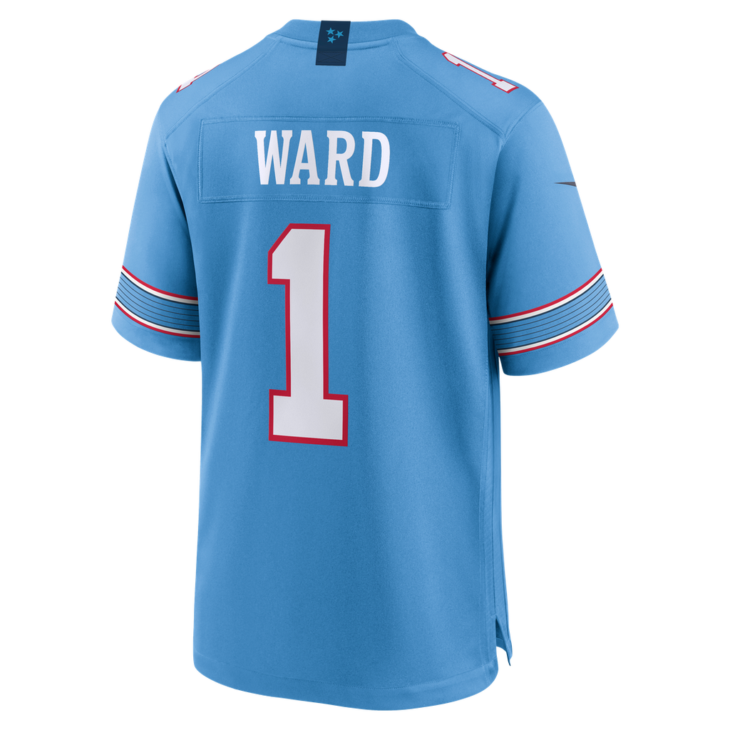 Tennessee Titans Cameron Ward Nike Light Blue Game Jersey product image 7, provided for visual reference and product detail