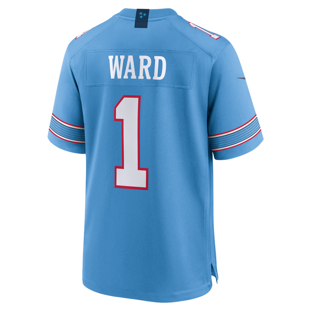 Tennessee Titans Cameron Ward Nike Light Blue Game Jersey product image 7, provided for visual reference and product detail