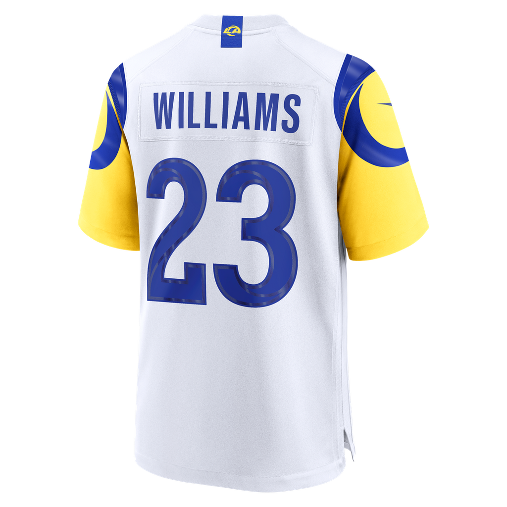 Los Angeles Rams Kyren Williams Nike White White Game Player Jersey product image 3, provided for visual reference and