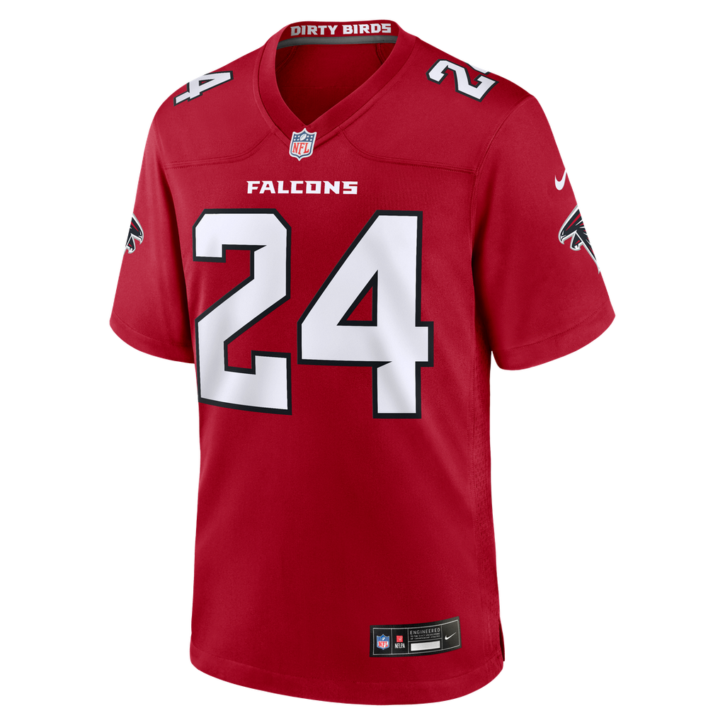 Atlanta Falcons A.J. Terrell Nike Red Game Jersey product image 2, provided for visual reference and product detail review