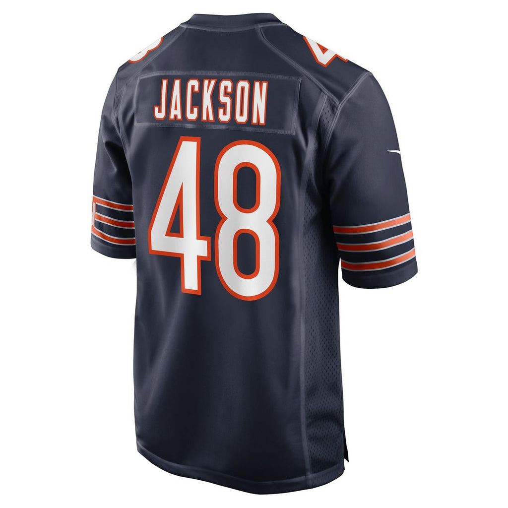 Chicago Bears D'Marco Jackson Nike Navy Team Game Jersey product image 3, provided for visual reference and product detail