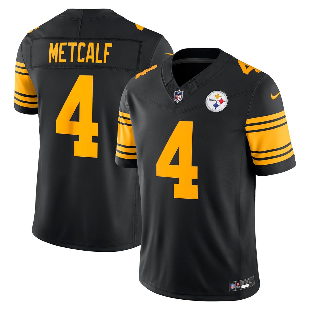 Pittsburgh Steelers DK Metcalf Nike Black Alternate Vapor F.U.S.E. Stitched Limited Jersey product image 1, provided for