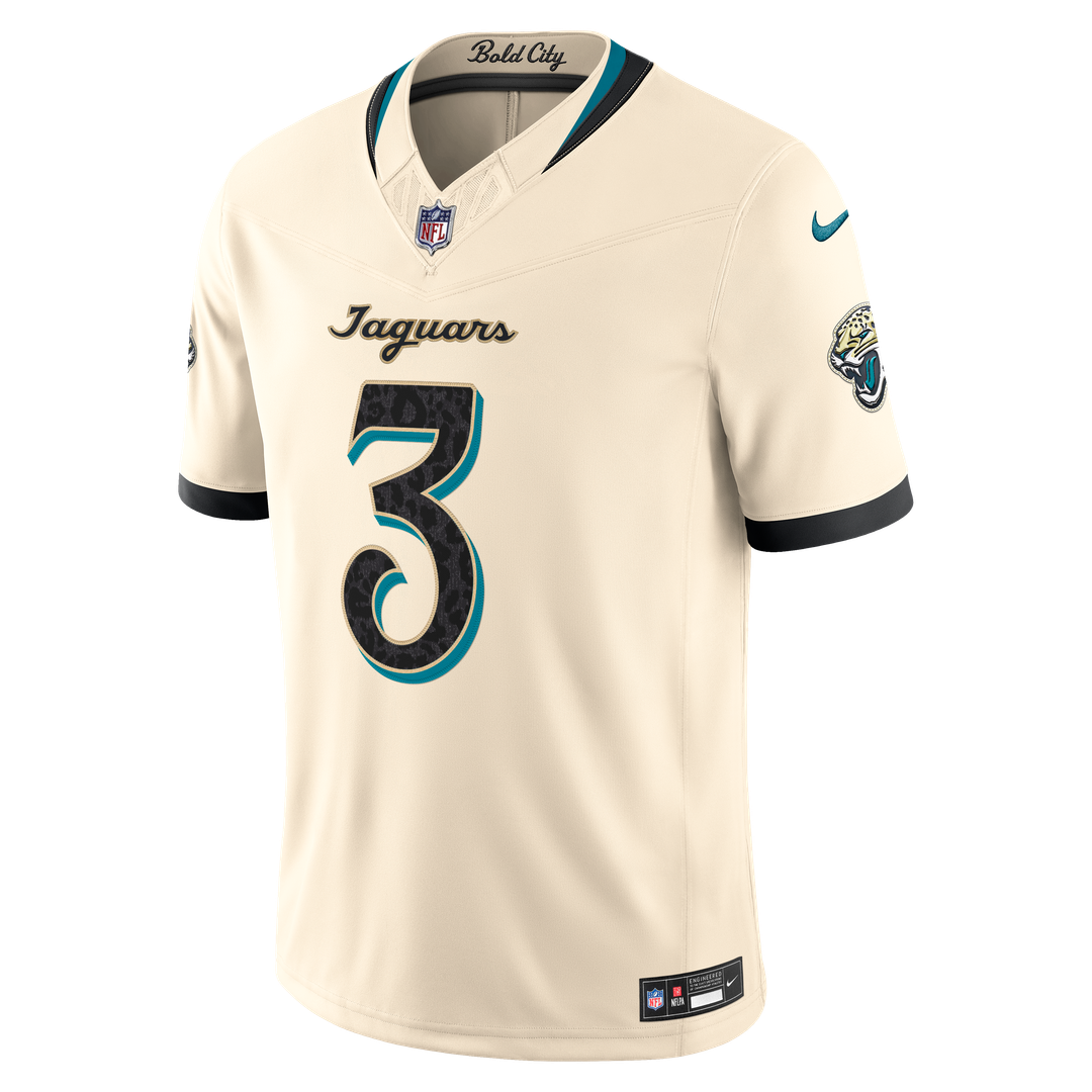 Jacksonville Jaguars Jakobi Meyers Nike Natural 2026 Rivalries Collection Stitched Limited Jersey product image 2, provided